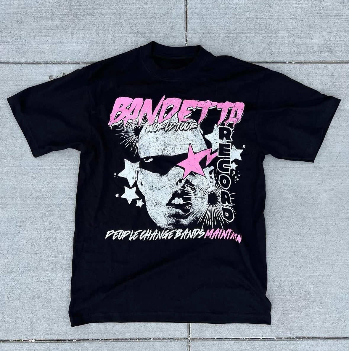 Black "Maintain" Tee